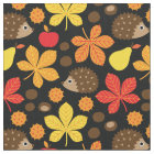 Chestnuts & Hedgehog Seamless Pattern