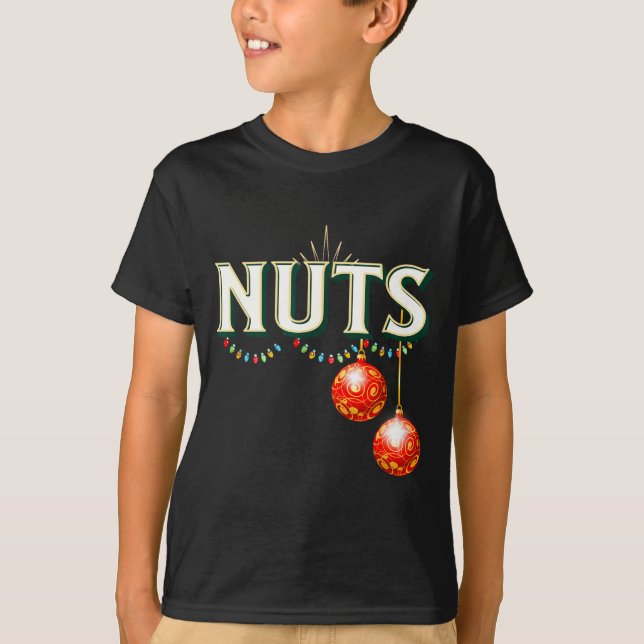 Chestnuts Matching Christmas Family Funny Chest Nu T-Shirt (Front)