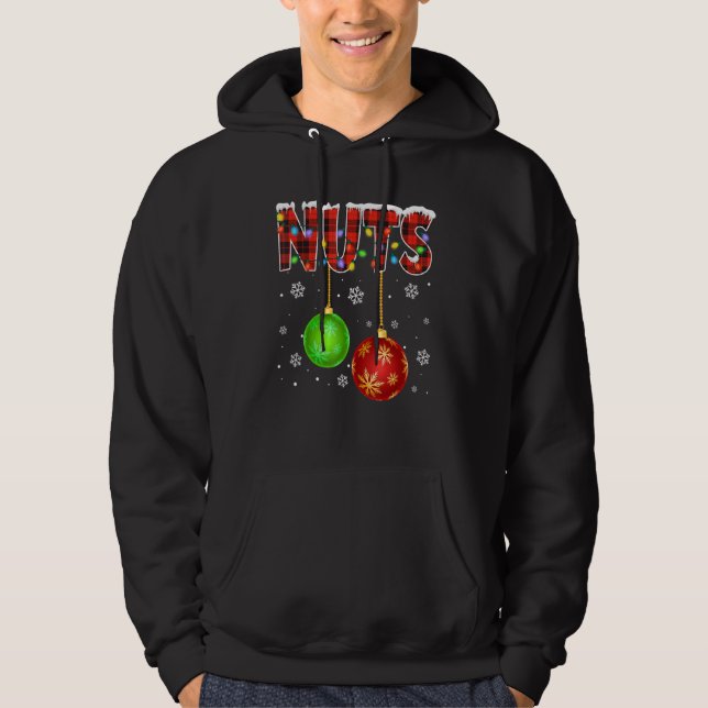 Chestnuts  Matching Couples Christmas Lights Chest Hoodie (Front)