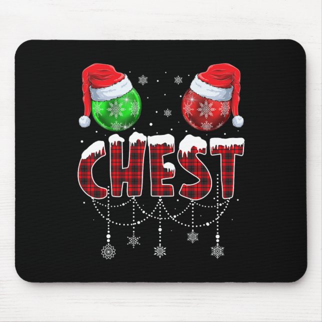 Chestnuts Matching Family Fun Chest Nuts Christmas Mouse Pad (Front)