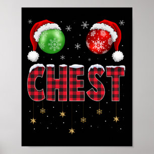 Chestnuts Matching Family Fun Chest Nuts Christmas Poster