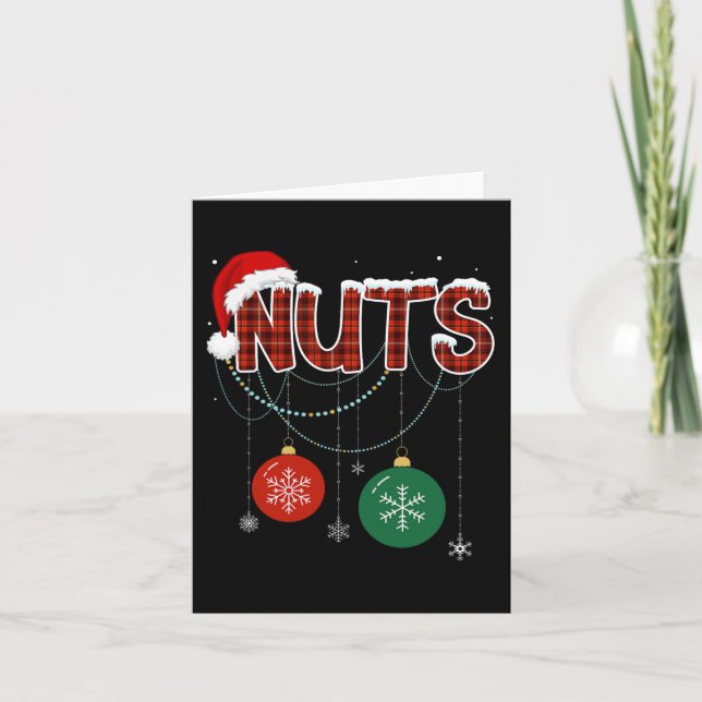 Chestnuts Matching Family Fun Couples Chest Nuts C Card (Front)