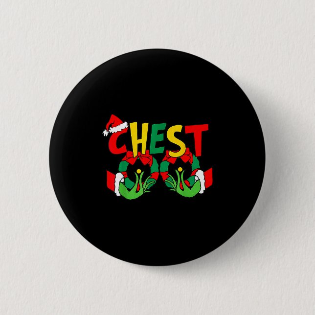 Chestnuts Matching Family Funny Chest Nuts Christm 6 Cm Round Badge (Front)