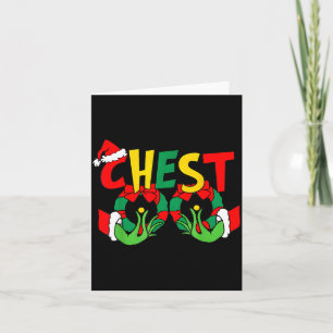 Chestnuts Matching Family Funny Chest Nuts Christm Card
