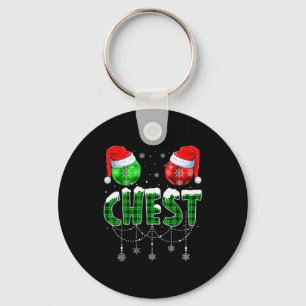 Chestnuts Matching Family Funny Chest Nuts Christm Key Ring
