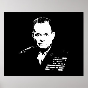 Chesty -- Black and White Poster