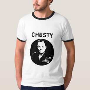 Chesty Puller -- Black and White T-Shirt