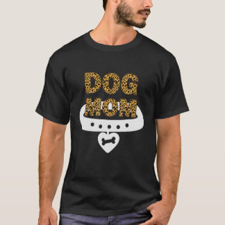 Chetah Print Dog Mum Design, Cute Dog Mum Shirt