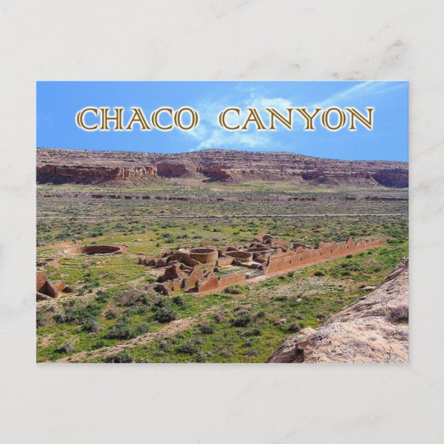 Chetro Ketl in Chaco Canyon, New Mexico Postcard (Front)