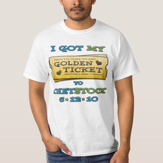 Chetstock - Golden Ticket T-Shirt (Front)