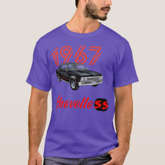 Chevell ss car 1967car t shirt for mens vintage bo