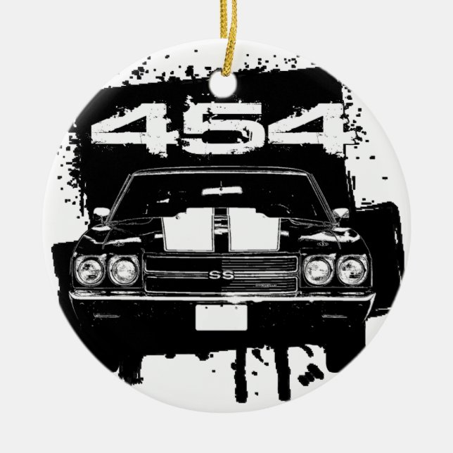 Chevelle 454 ceramic tree decoration (Front)