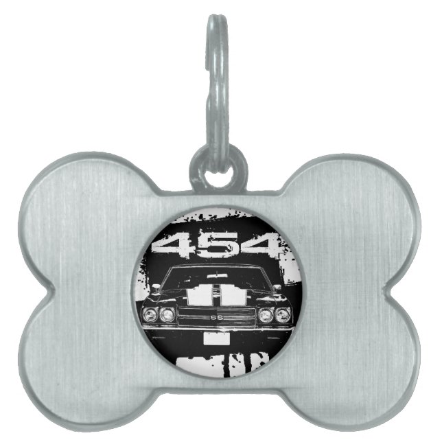 Chevelle 454 pet name tag (Front)