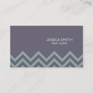 Cheveron Pattern Old Lavender Background Business Card