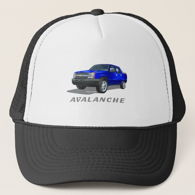 Chevrolet Avalanche Blue Trucker Hat (Front)