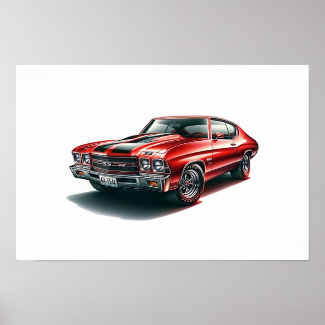 Chevrolet Chevelle SS Red Poster (Front)
