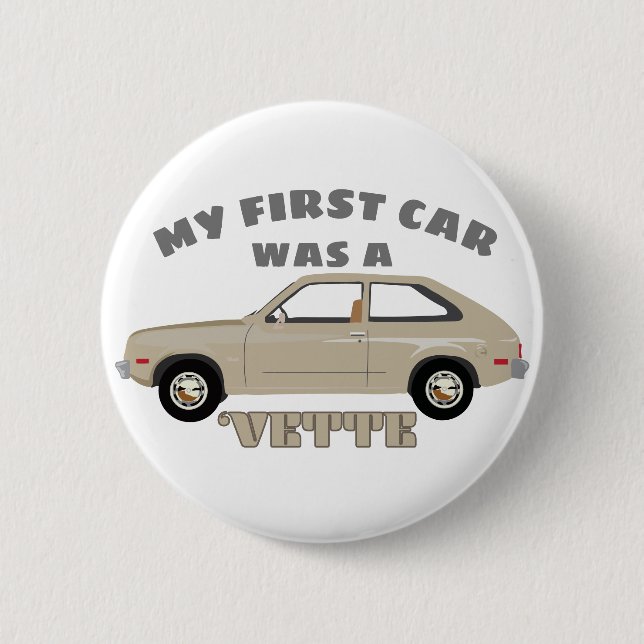 Chevrolet Chevette Vette retro classic car 6 Cm Round Badge (Front)