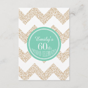 Chevron 60th Birthday Celebration Choose Colour Invitation