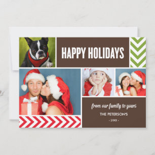 CHEVRON ARROWS   HOLIDAY PHOTO CARD