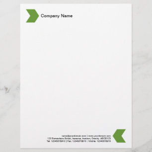 Chevron - Avocado Green Custom Letterhead