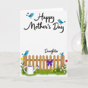 Chevron Azure Bird Day Card
