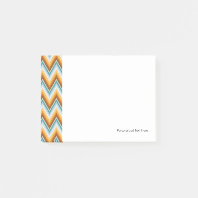 Chevron Background Pattern Post-it Notes (Front)