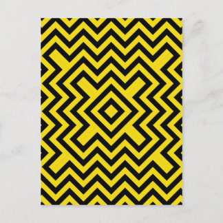 Chevron Bee Postcard