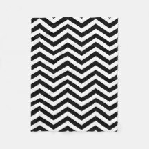 Chevron Black and White Blanket