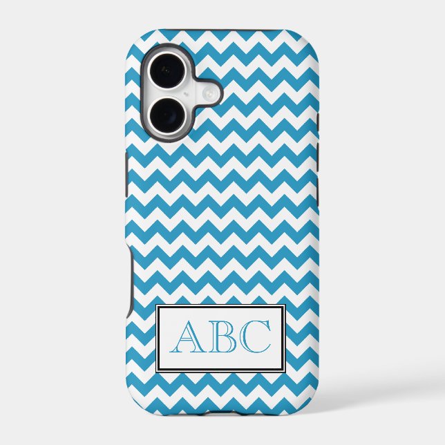 Chevron Blue & White iPhone 5 Case (Back)