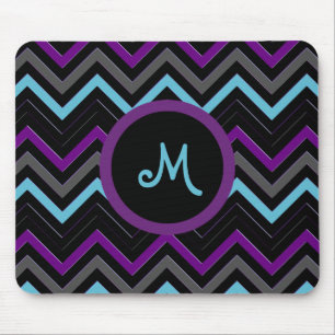 Chevron Bold Wave Mountain Top Mouse Pad