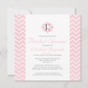 Chevron Bridal Shower Invitations