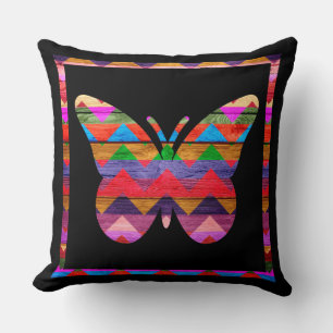 Chevron Butterfly Pattern Cushion