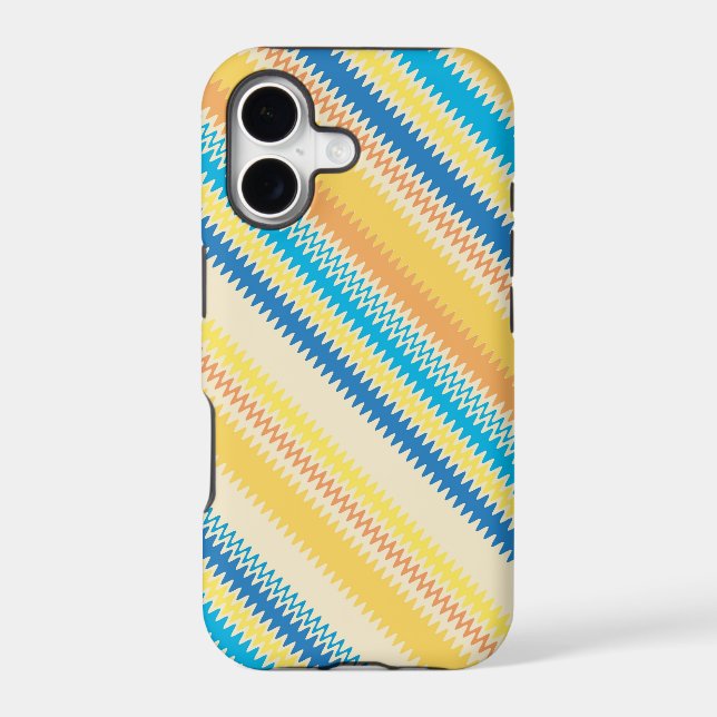 Chevron Colourful Diagonal Stripes Pattern (Back)