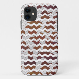 Chevron Cow Brown and White Print Case-Mate iPhone Case
