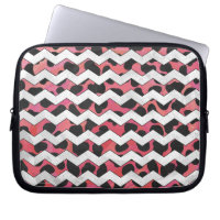 Chevron Cow Pink and Black