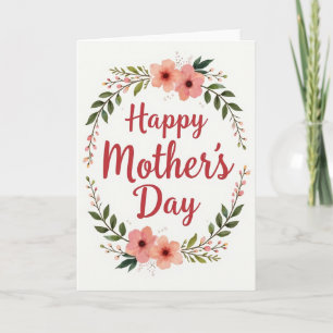 Chevron Crimson Script Love Card