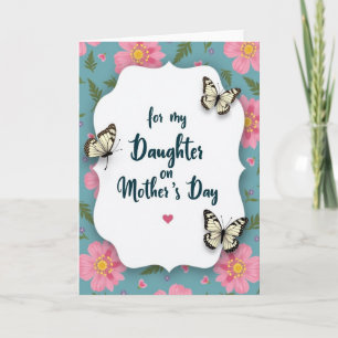 Chevron Daughter Mothers Day Card