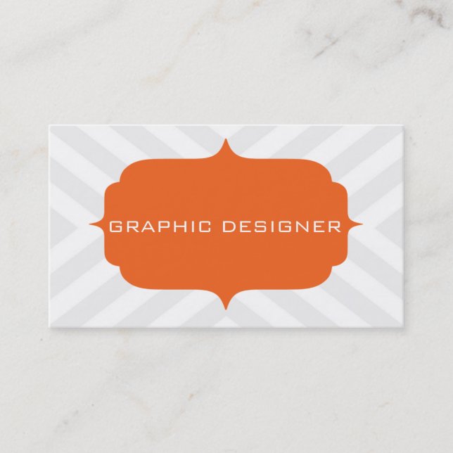 Chevron Design Business Card (Front)