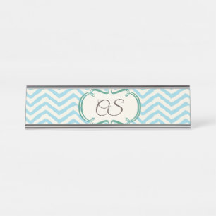 Chevron Desk Name Plate