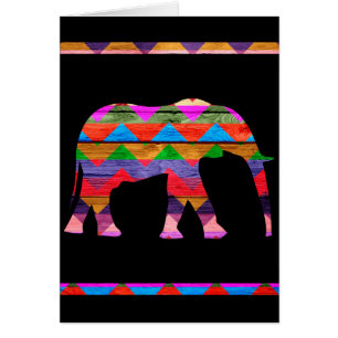 Chevron Elephant Pattern