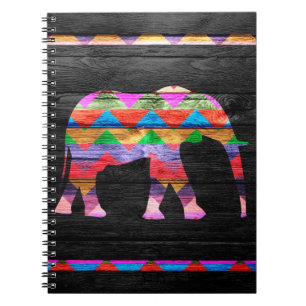 Chevron Elephant Pattern #2 Notebook