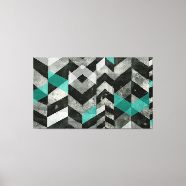 Chevron Exclusion II Canvas Print (Front)