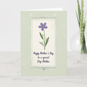 Chevron Floral Tribute Card