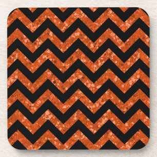 Chevron Glitter Look Coasters