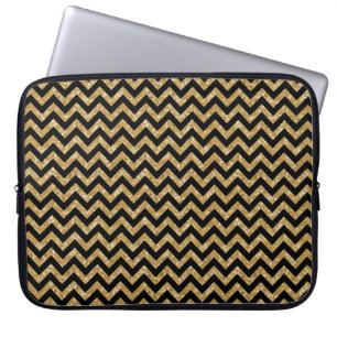 Chevron Glitter Look Electronics Sleeve