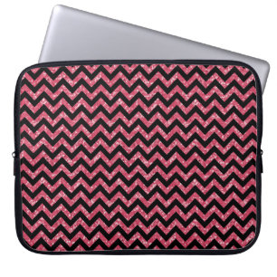 Chevron Glitter Look Electronics Sleeve
