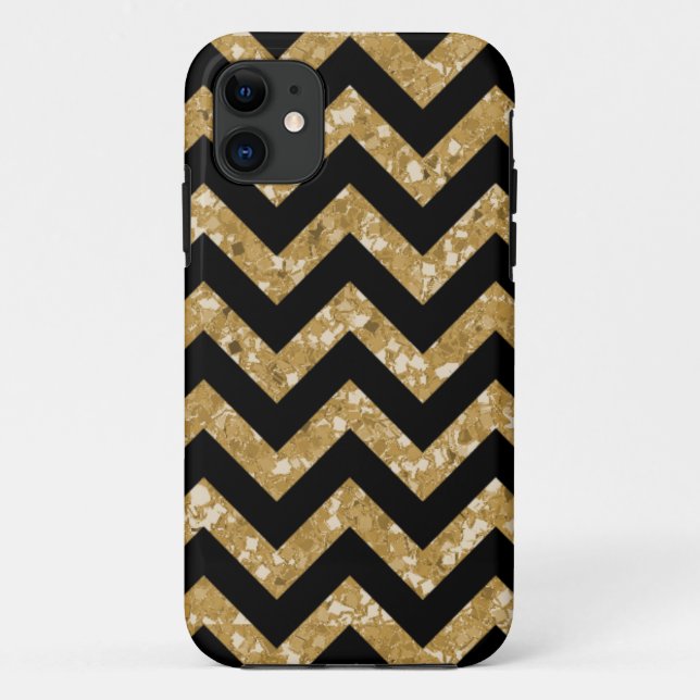 Chevron Glitter Look iPhone 5 BT Case (Back)