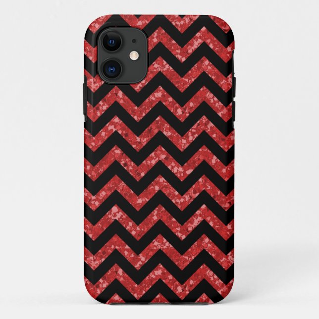 Chevron Glitter Look iPhone 5 Tough Xtreme Case (Back)