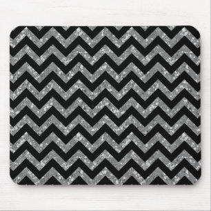 Chevron Glitter Look Mousepad