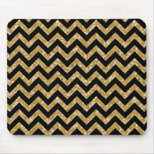 Chevron Glitter Look Mousepad